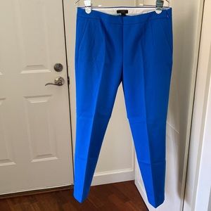 J.Crew Cobalt Blue Slim Leg Ankle Pants with stretch. Size 8.